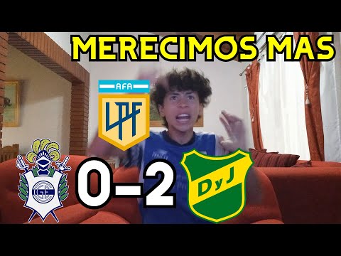 Gimnasia 0-2 Defensa y Justicia/Reaccion padre e hijo hinchas de Gimnasia/Torneo LPF 2023