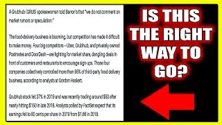 THE POSSIBLE GRUBHUB MERGER! Is this the right way to go about it? (PTD POWER HALF HOUR!)