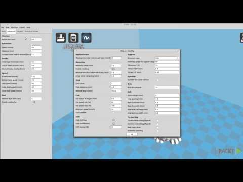 Building a RepRap 3D Printer Tutorial Cura | packtpub com