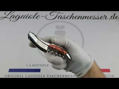 Laguiole en Aubrac Sommeliermessser Pappel Wurzelholz Rot