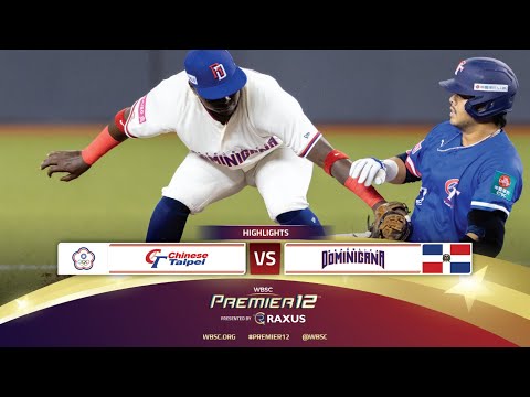 HIGHLIGHTS | Game 20  Chinese Taipei vs Dominican Republic | WBSC Premier12 2024 presented by RAXUS