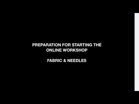 Flosstube #367 - Preparation for starting the online workshop