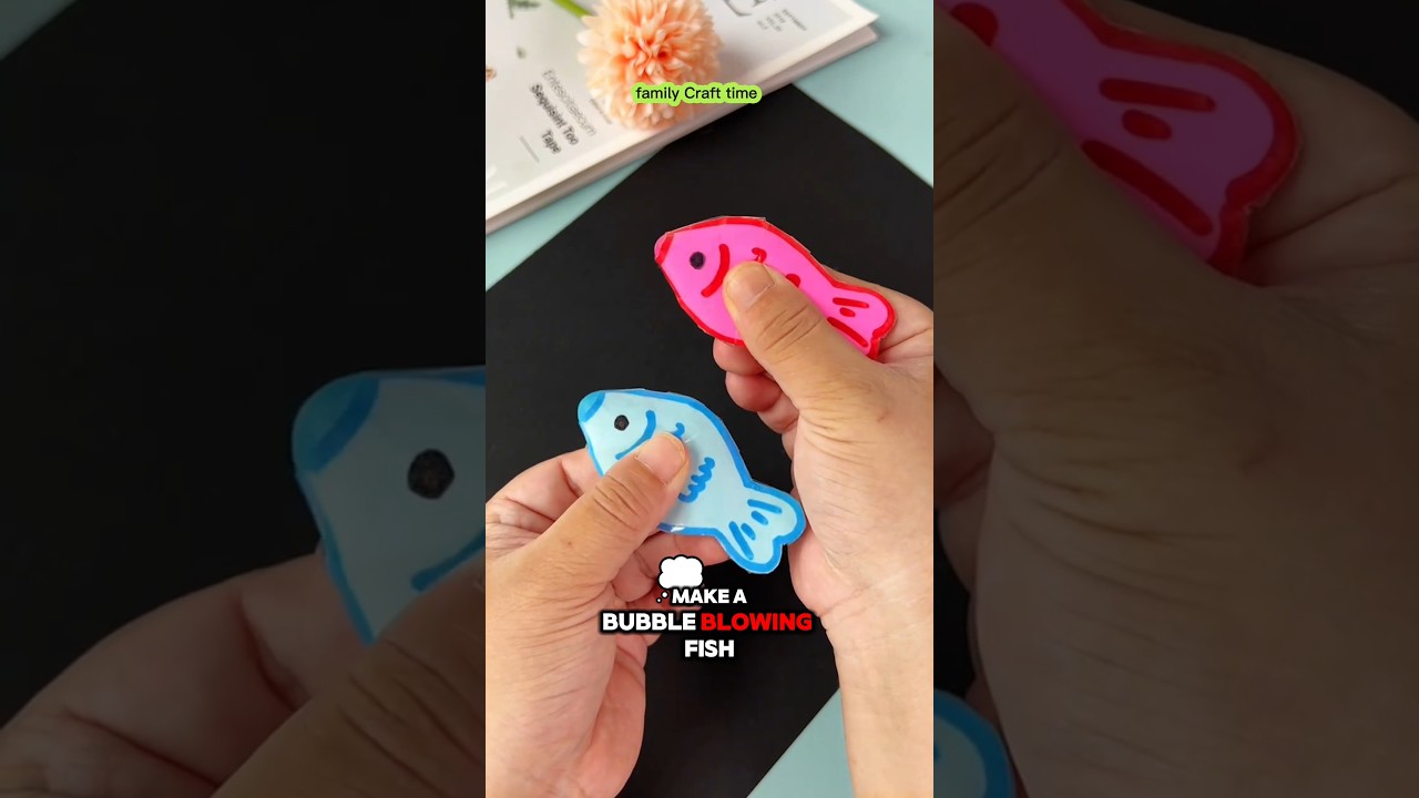 🧒🐟 DIY Bubble-Blowing Fish Craft | Fun & Relaxing Family Activity! 🎨✨