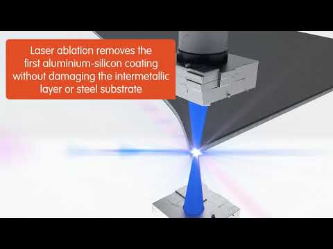 Aluminium ablation for hot stamped laser welded blanks