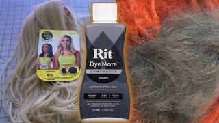 💋 💋 HOW TO DYE A SYNTHETIC WIG & MY DISASTER! ft Rit Dyemore and some Outre wigs
