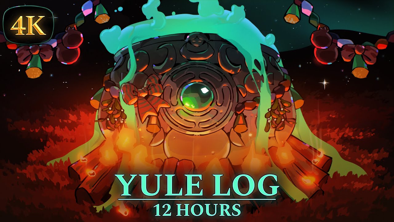 Hades II - Witch of the Crossroads Yule Log [4k]