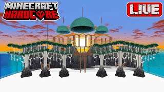 🔴 LIVE 🔴 Building a Dragon Bridge in a MASSIVE Coral Reef in Hardcore Minecraft