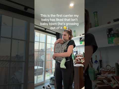 I'm SHOCKED! He Actually Likes This Baby Carrier!