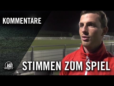 Die Stimmen zum Spiel (SV Lövenich-Widdersdorf - Hürth, A-Junioren, Achtelfinale, Bitburger-Pokal)