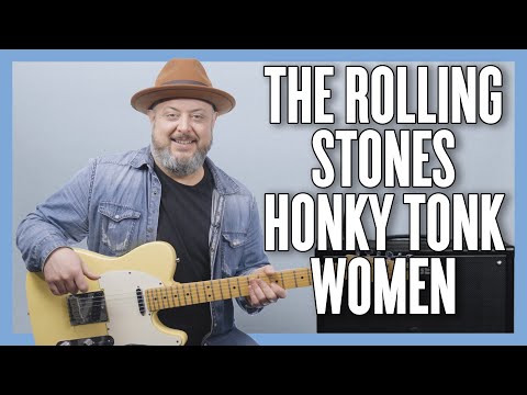 The Rolling Stones Honky Tonk Women Guitar Lesson + Tutorial