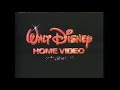 Walt Disney Home Video Laserdisc Opening 1986 2001