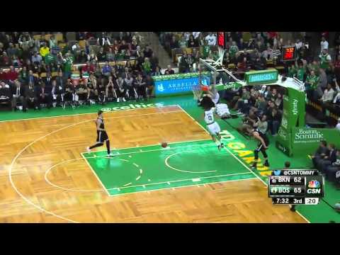 Avery Bradley Slam Dunk Nets vs Celtics December 26 2014 NBA