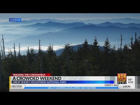 Crowded weekend at Great Smoky Mountains National Park