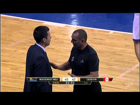 ABA Liga 2014/15, Round 12 match: Budućnost VOLI - Cedevita (14.12.2014)