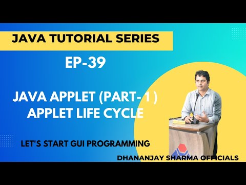 Ep 39 Java Tutorial Java Applet 1 Applet Life Cycle