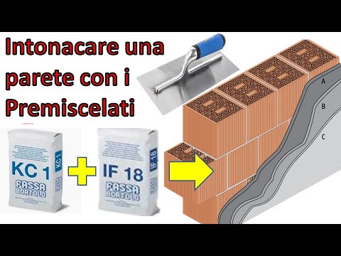 Rendering a rough wall with mesh and premixed plasters Fassa Bortolo / Mapei