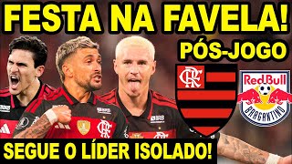 FESTA NA FAVELA! FLAMENGO LÍDER ISOLADO DO BRASILEIRÃO! PÓS JOGO MENGÃO X BRAGANTINO NO MARACANÃ E+