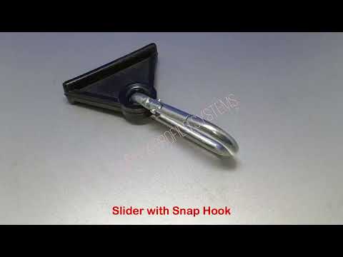 Slider with Carabiner snap Hook