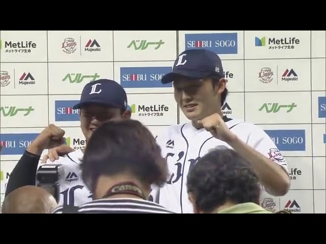 ライオンズ・源田選手・森選手ヒーローインタビュー 2017/9/5 L-M