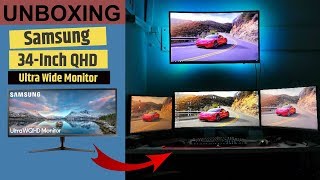 Video thumbnail for Unboxing Samsung LS34J550WQU/LS34J550WQUXEN | Best Budget UltraWide Monitor by SP Cinematography