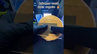 Pokémon cards dent repair ♥️ #pokemoncards #pokemontcg #pokemongo #pokémon