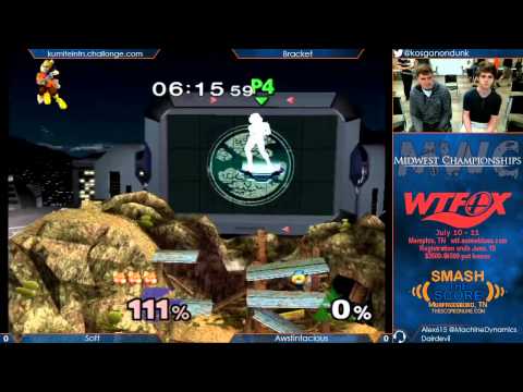 MWC 2015 - SS|Soft(Puff, Fox) vs Awstintacious (Sheik) - Melee Singles