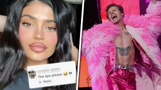 Kylie Jenner Responds To Fan Mocking Her HUGE Lips & Harry Styles REACTS To Queerbaiting