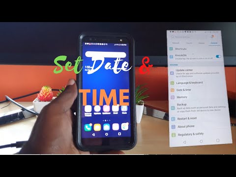 Change Date and Time LG k40