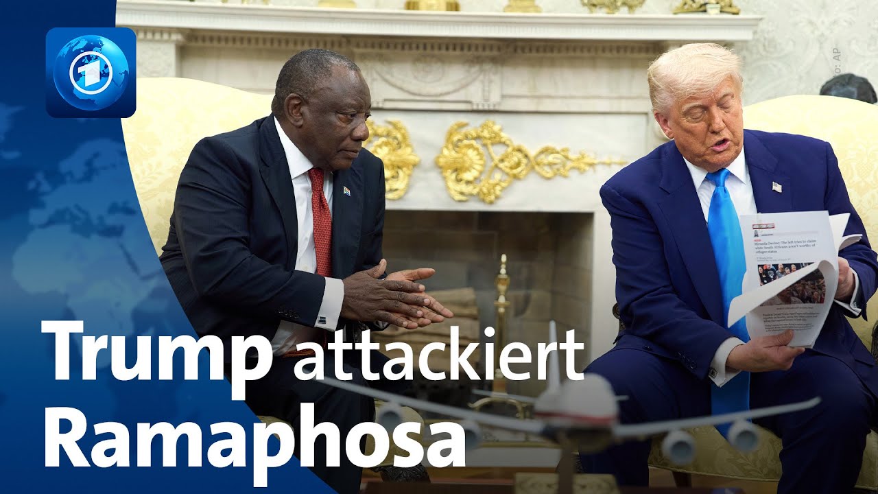 Konfrontation im Oval Office: Trump greift Südafrikas Präsident Ramaphosa an