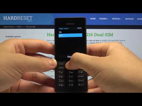 How to Turn On/Turn Off Flight Mode in NOKIA 216 – Airplane Mode
