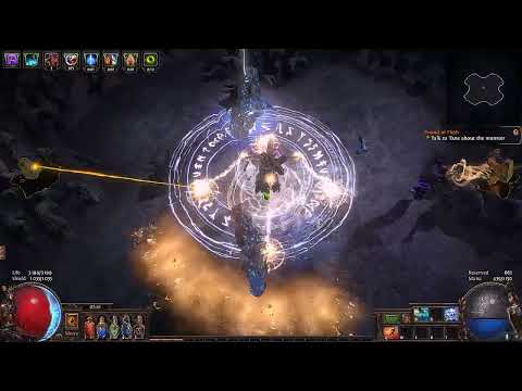 Path of Exile 3.17. Herald of Thunder autobomber vs Elder.