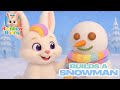 Rainbow Bunny Builds A Snowman Learn Counting Shapes Nature Fun For Preschoolers