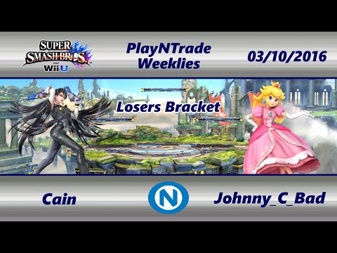 PnT 03/10/16 - Cain (Bayonetta) vs. Johnny_C_Bad (Peach) - Losers - SSB4