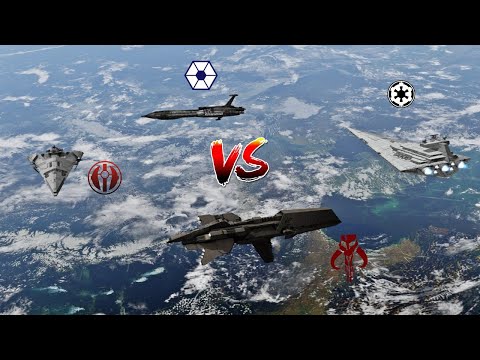 ISD 1 vs Providence vs Centurion vs Kandosii - Star Wars: Empire At War Remake - NPC Wars