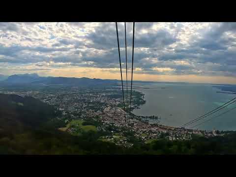 Die Pfänderbahn /  Seilbahn in Bregenz am Bodensee.