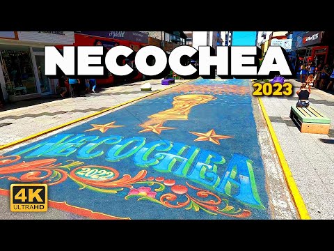 Caminando por NECOCHEA (Walking Tour) 4K | ARGENTINA.