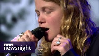 Kate Tempest performs Tunnel Vision - BBC Newsnight