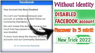 How to recover disabled facebook account 2022 || how to open disabled facebook account 2022 part 2