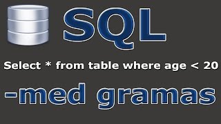 SQL tutorial svenska - 8 - Update