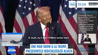 „Te rog, Donald, te implor! Tot ce vrei tu!” Donald Trump îl ia peste picior pe Emmanuel Macron
