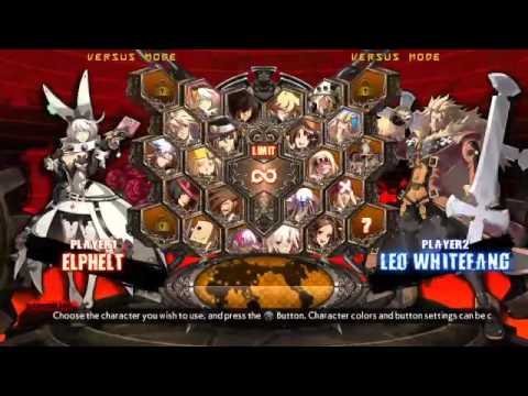 Guilty Gear Xrd Revelator Abel(Leo)  vs Majin(I-no), Neri(Elphelt), Wama(Zato), Kim(Ky)