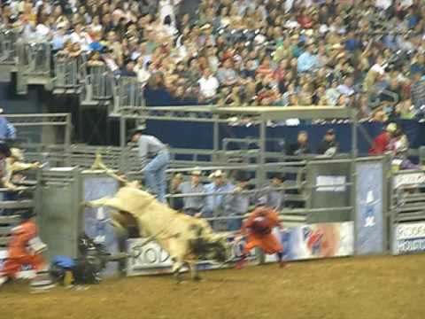 Bullrider BJ Schumacher at the Houston Livestock and Rodeo 2009