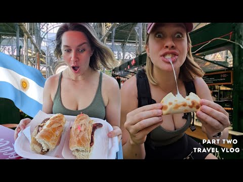 American Tries Argentinian Food for the First Time 🇦🇷 | Buenos Aires Street Food & Mercado San Telmo