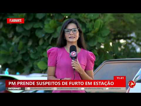 PM prende suspeitos de furto de estação em Monte Santo de Minas