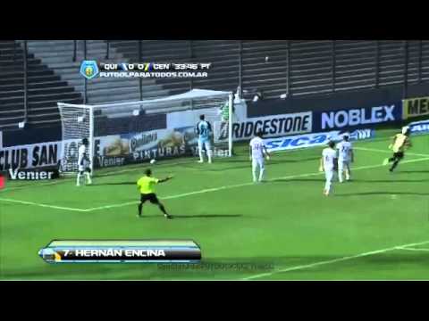Gol Hernán Encina Quilmes 0-1 Rosario Central