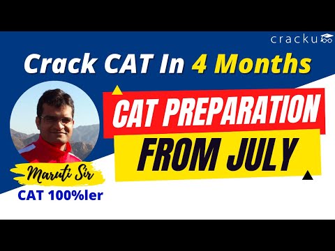 Crack CAT In 4 Months 🔴 CAT 2022 Preparation Study Plan By CAT 100%iler