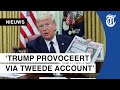 Trump wéér woest op Twitter na verbergen tweet