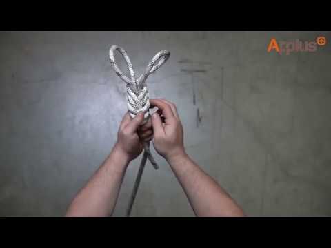 IRATA Applus Rope Access Training - Double Fig 8 on a Bight (bunnies ears)