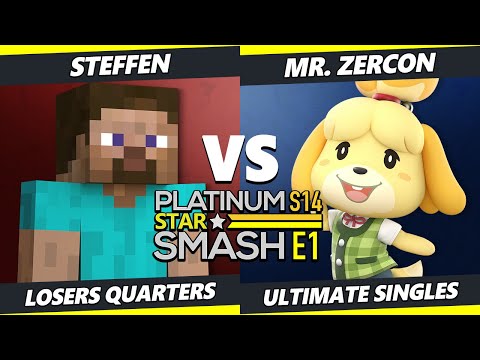 PSS S14:E1 Losers Quarters - Steffen (Steve) Vs. Mr. Zercon (Isabelle) SSBU Ultimate Tournament