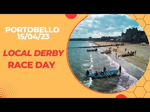 local sea rowing derby @ Portobello beach 15/04/23. Cinematic | DJI | Mini 3 pro.